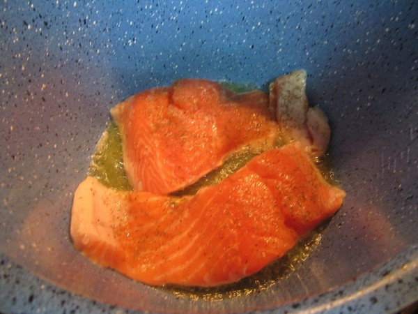 Cazuela de salmón y verdura olla GM