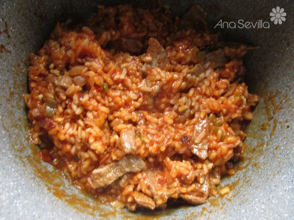 Risotto de ternera olla GM