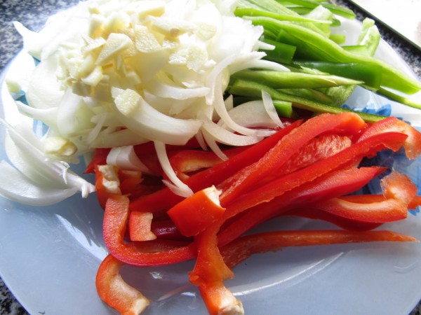 Tacos de ternera a la jardinera con olla GM.