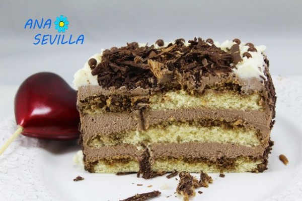 Tarta tiramisú de cacao ración Thermomix