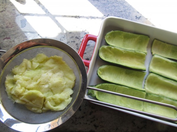 Calabacines a la carbonara Thermomix