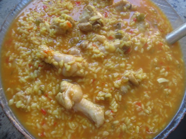 Arroz con pollo al curry Thermomix