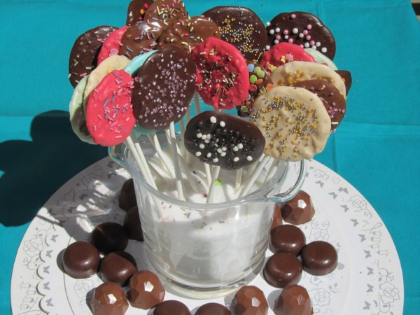 Piruletas de chocolate, bombones, Ana Sevilla