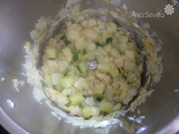 Gratinado de puerro y calabacín Thermomix