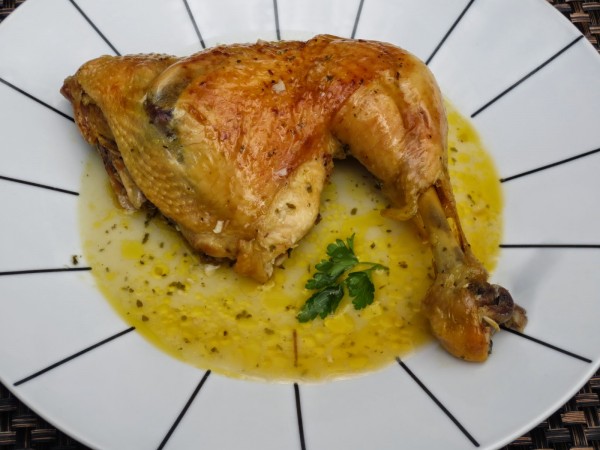 Pollo asado en su jugo Thermomix