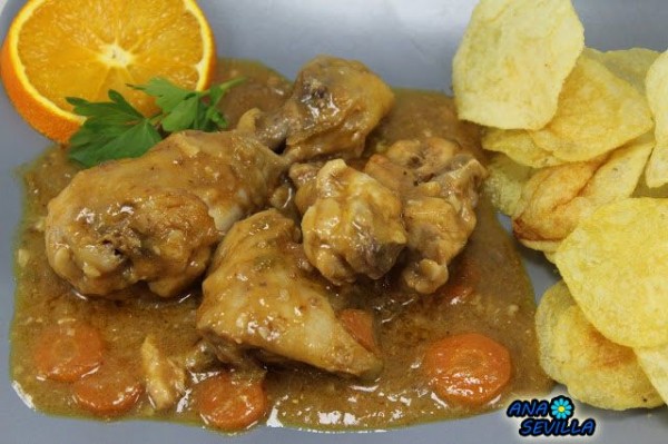 Pollo naranja olla GM