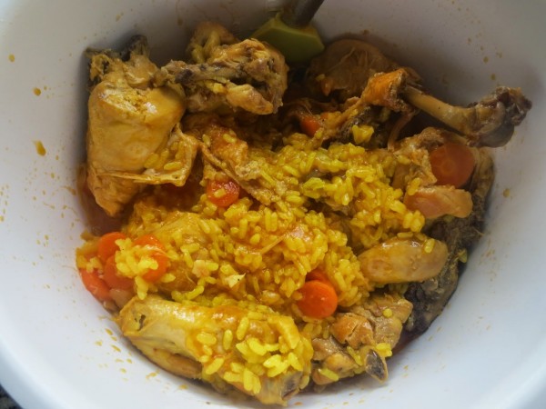 Arroz con pollo de corral olla GM