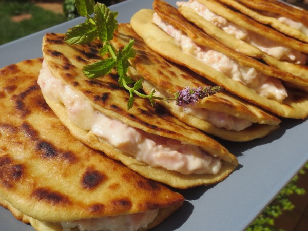 Piadinas de jamón y queso Thermomix