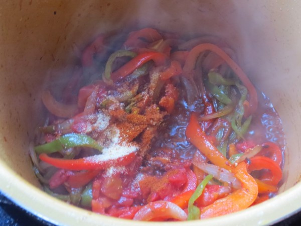 Fajitas o tacos de pollo olla GM