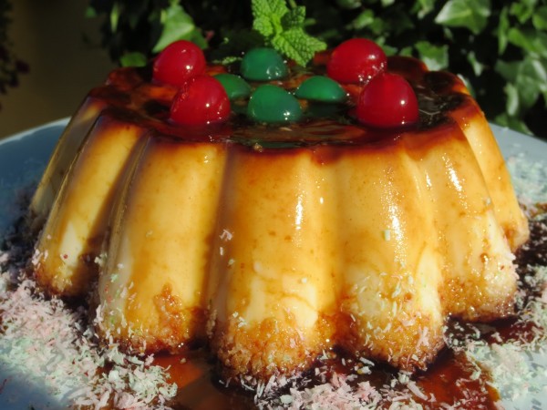 Flan de queso y coco Thermomix