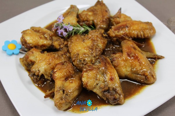 Alitas en salsa de soja y miel olla GM Ana Sevilla