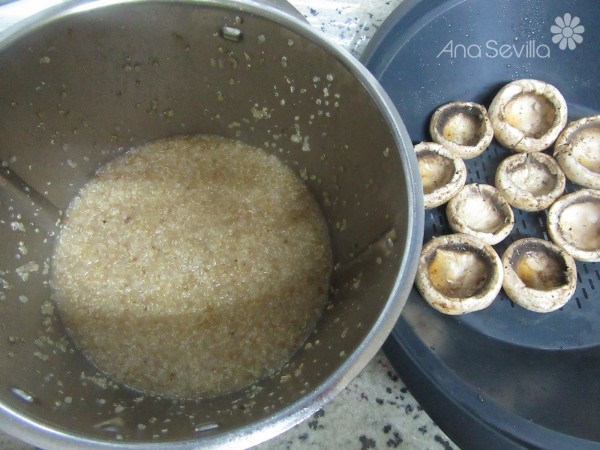 Quinoa con champiñones Thermomix