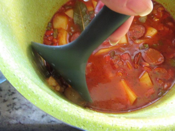 Guiso de patatas con chorizo olla GM