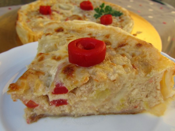 Quiche de atún y pimientos olla GM