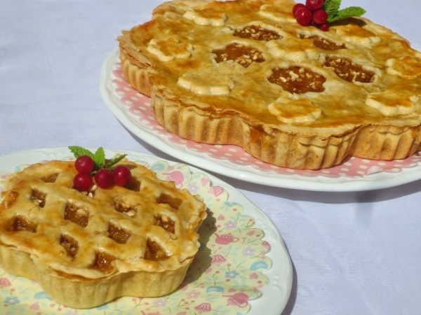 Pie o pastel de compota de manzana y cabello de ángel Ana Sevilla cocina tradicional