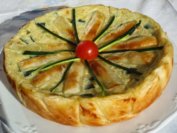 Quiche de calabacín y cebolla Ana Sevilla