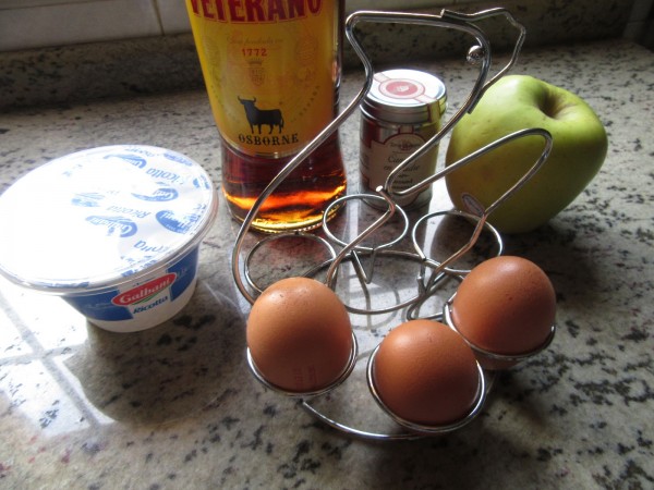 Buñuelos de ricotta y manzana Thermomix