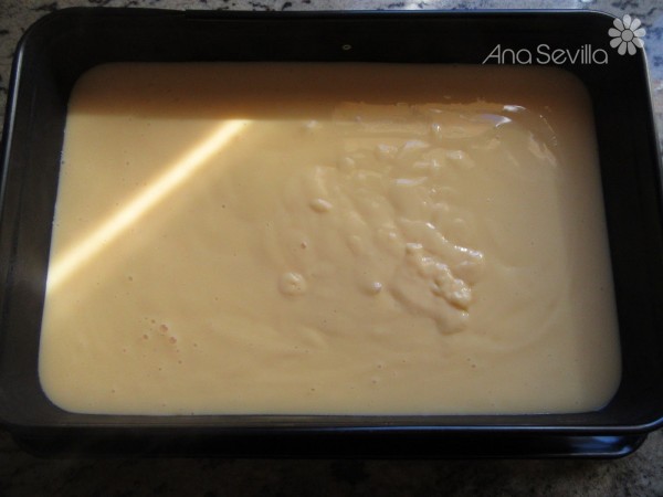 Tarta de flan y bizcocho Thermomix