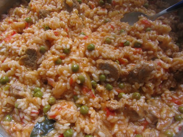 Arroz de solomillo adobado Thermomix