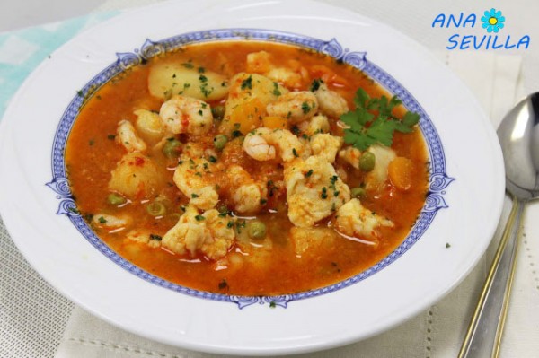 Guiso de patatas marinero olla GM