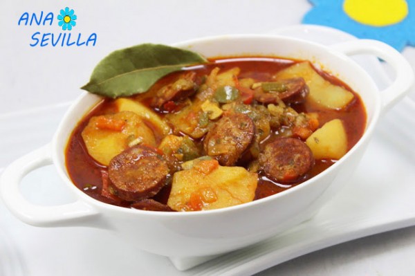 Guiso de patatas con chorizo olla GM
