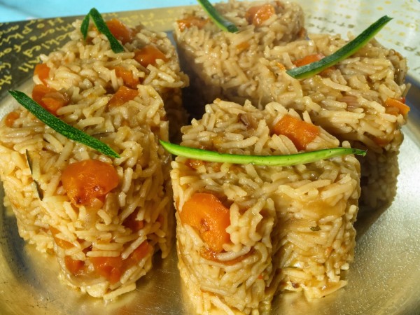 Arroz basmati de verduras olla GM