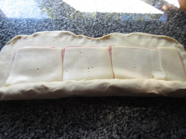 Rosca de pan relleno al vapor con Thermomix