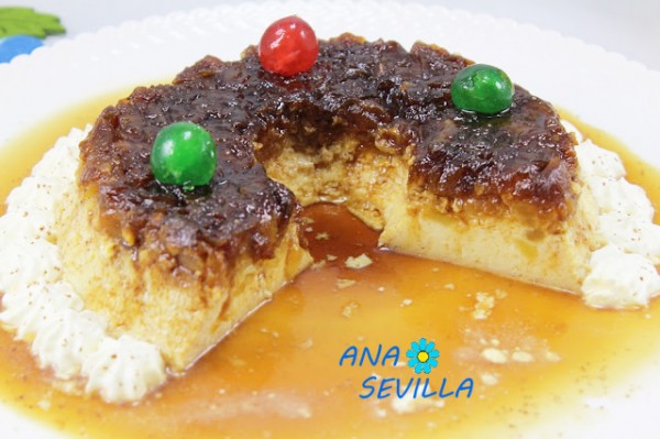 Flan de huevo y manzana caramelizada Ana Sevilla con Thermomix