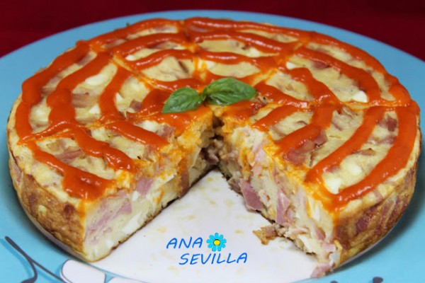 Pastel de queso de Burgos y jamón olla GM Ana Sevilla