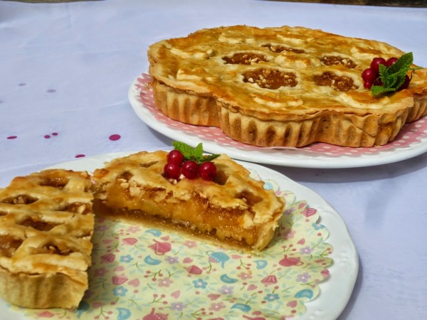 Pie o pastel de compota de manzana y cabello de ángel Ana Sevilla cocina tradicional
