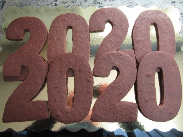 Tarta de números de chocolate y mascarpone Thermomix