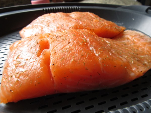 Cazuela de salmón y verdura Thermomix