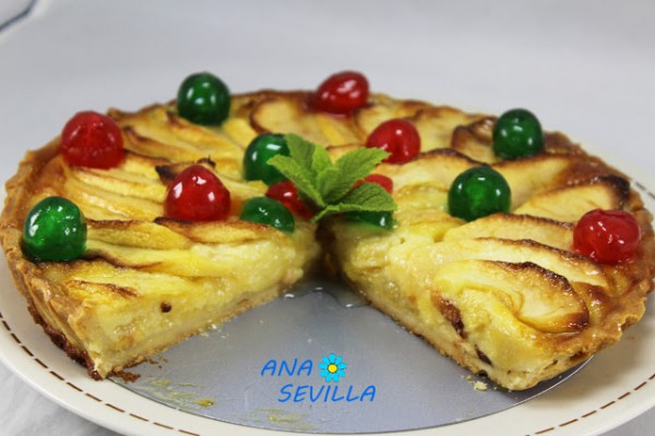 Tarta de queso y manzana Ana Sevilla cocina tradicional