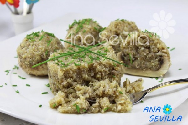 Quinoa con champiñones Thermomix Ana Sevilla