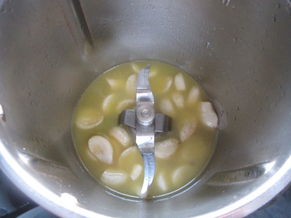 Solomillo de pavo en salsa de ajos Thermomix